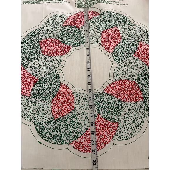 Spring Mills, 7553, Christmas, Wreath, Fabric Sewing, Vtg, Holiday Wreath - Picture 4 of 5